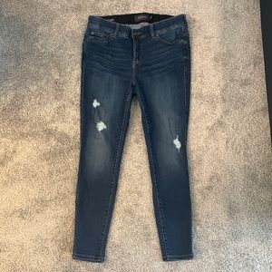 Torrid size 16 R Bombshell skinny destructed high rise jeans. Lightly worn.